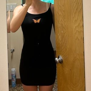 Butterfly Detail Body-con Dress